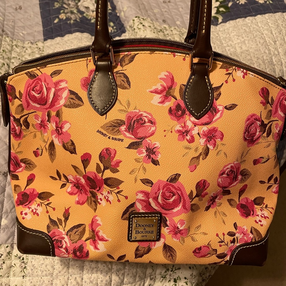 Dooney and Bourke cabbage rose satchel